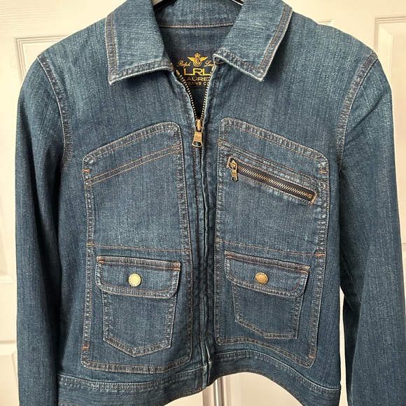 RALPH LAUREN ZIP-UP JEANS JACKET NWOT - Picture 2 of 3